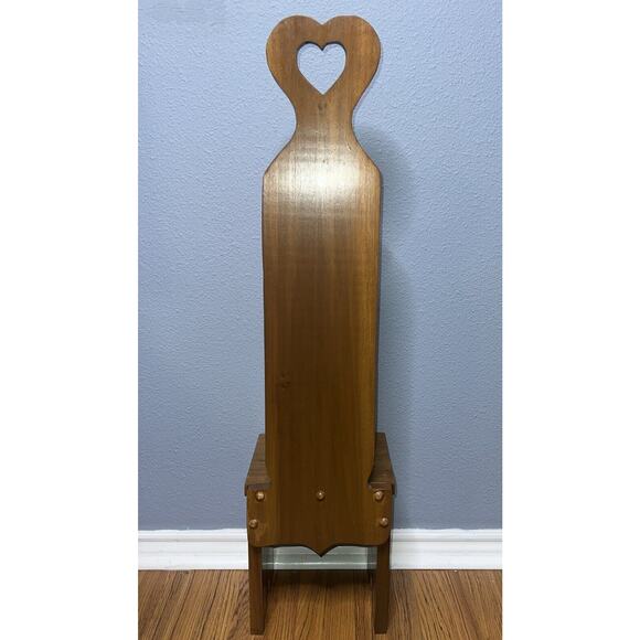 Vintage Rustic Child’s Or Modern Doll‎ Chair High Back 34” Tall Seat 8.5” Wide - Picture 8 of 14